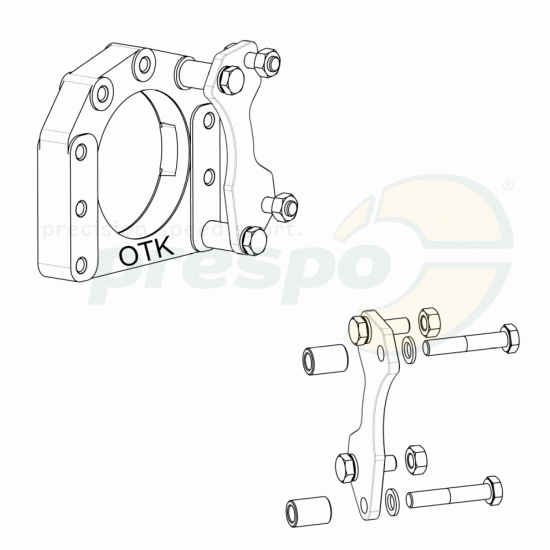 Bild 2 - Adapterplatte Bremssattel  RR MA 20  6F 105 mm