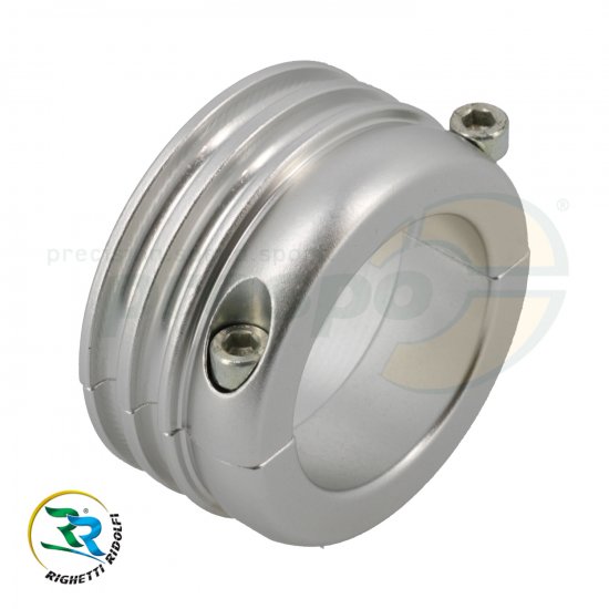 Bild 2 - Antriebsrad fr 50mm Achse  Aluminium zweiteilig  silber eloxiert