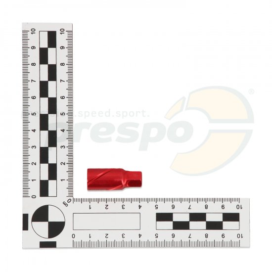 Bild 4 - Radmutter Radstern Aluminium HQ  rot eloxiert