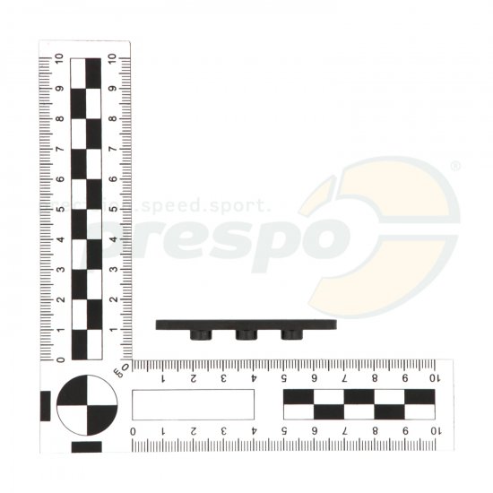 Bild 3 - Pafeder mit 3 Stiften   Abstand: 30mm   Hhe: 3,5mm   -Stifte 7,4mm