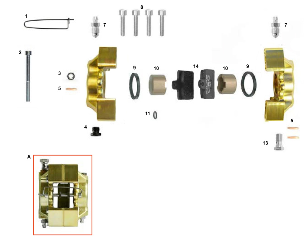 Bremssysteme Bremssysteme CRG,Bremssattel CRG,Bremssattel CIK-MINI 2020