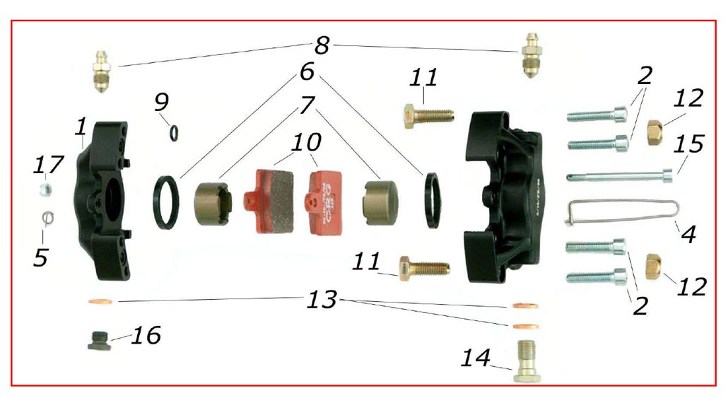 Bremssysteme Bremssysteme CRG,Bremssattel CRG,Bremssattel NEW AGE hinten