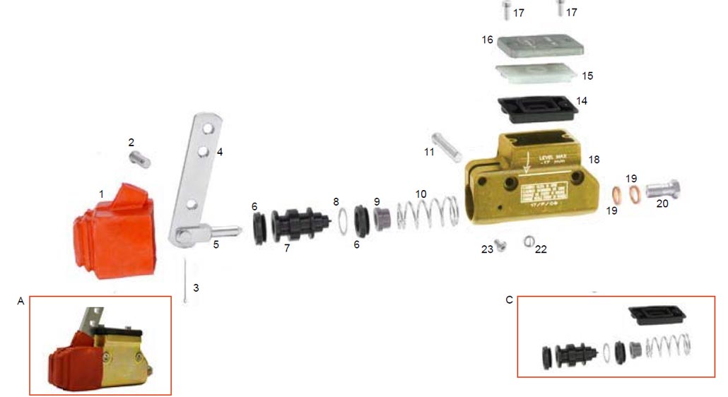 Bremssysteme Bremssysteme CRG,Hauptbremszylinder CRG,Hauptbremszylinder CRG V09-V11