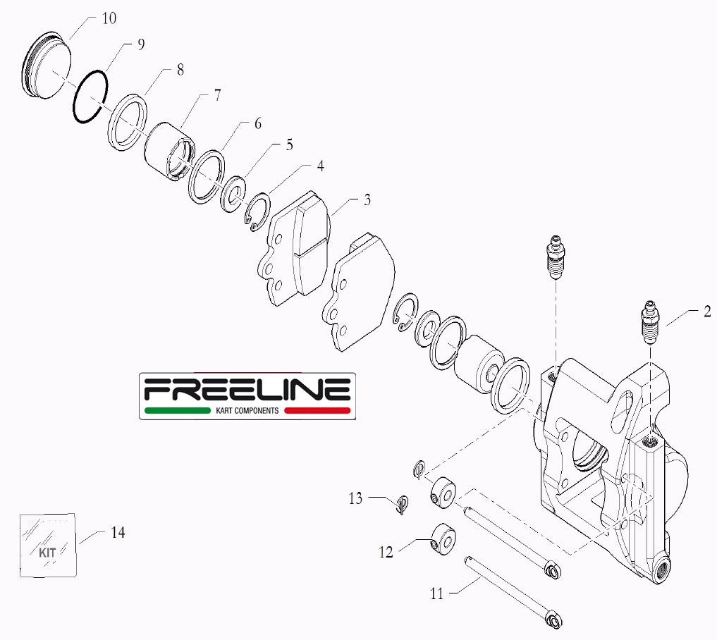 Bremssysteme Bremssysteme FREE-LINE,Bremssattel FREE-LINE RR132