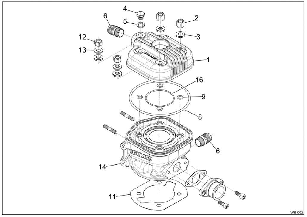 Motoren IAME Ersatzteile IAME Water Swift,Zylinder IAME Water Swift