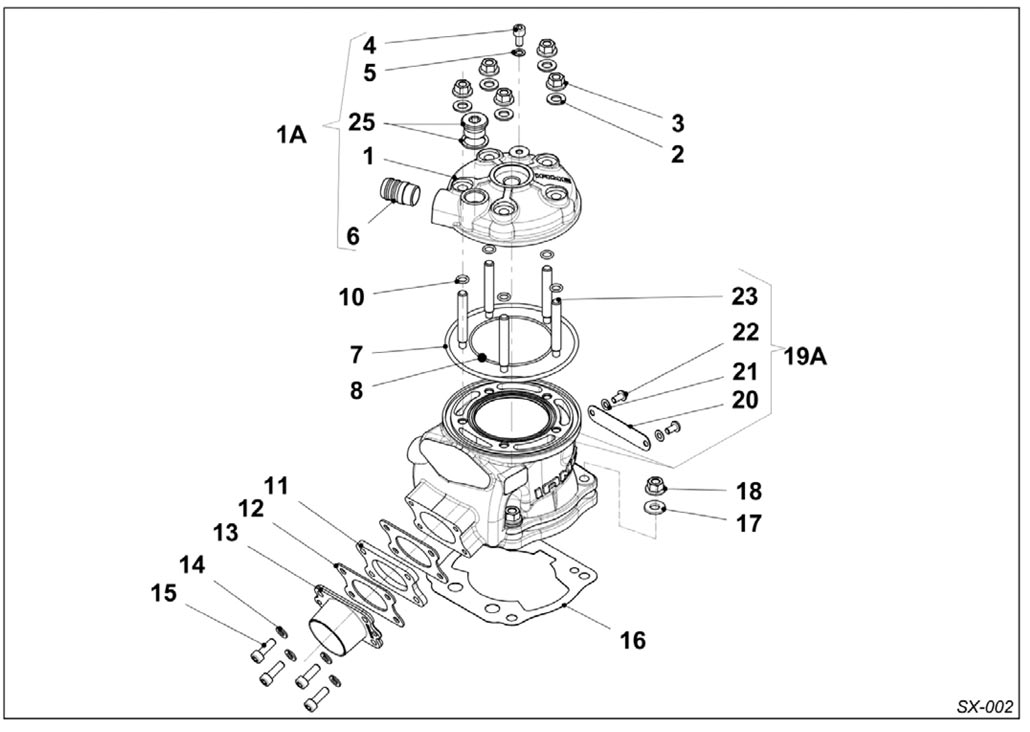 Motoren IAME Ersatzteile IAME X30 SUPER,Zylinder IAME X30 SUPER