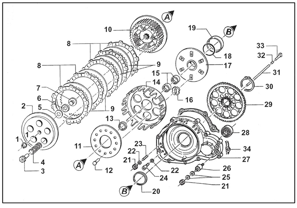 Motoren TM Ersatzteile K9 C,Kupplung K9 C