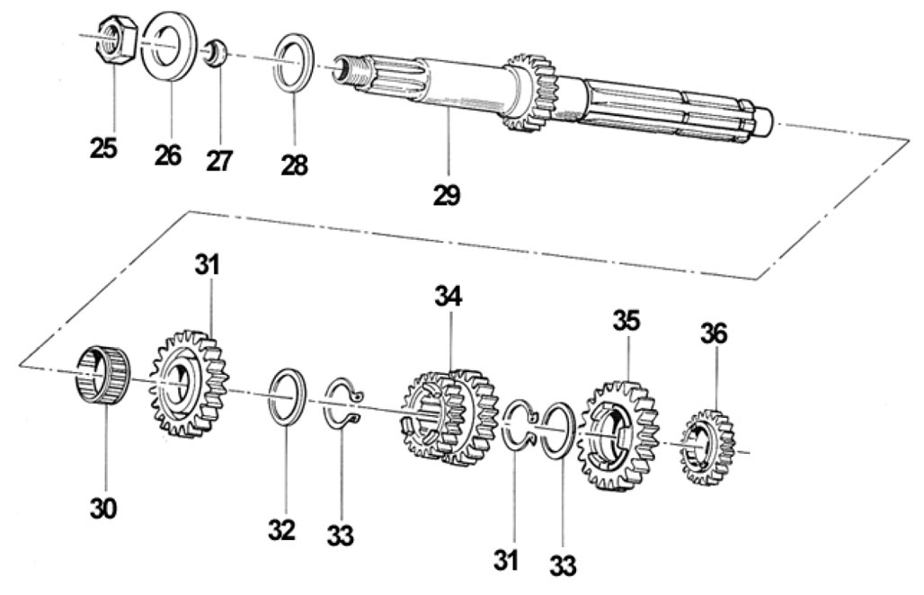 Motoren TM Ersatzteile KZ 10,Primaerwelle KZ 10