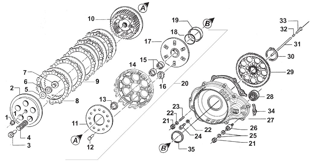 Motoren TM Ersatzteile KZ 10 B,Kupplung KZ 10 B