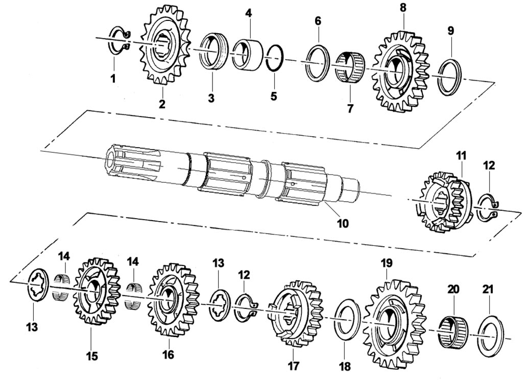 Motoren TM Ersatzteile KZ 10 B,Schaltwelle KZ 10 B,Schaltwelle KZ 10 B Modell 2013