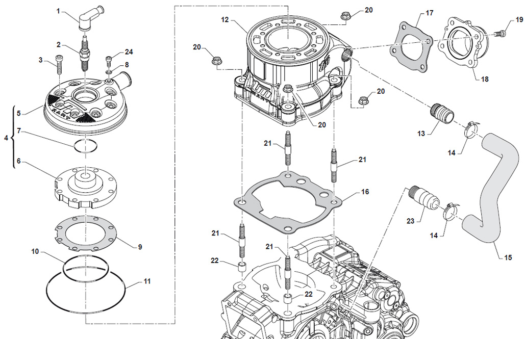 Motoren TM Ersatzteile KZ R2,Zylinder KZ R2