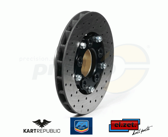Bild 1 - Bremsscheibe hinten  KR/FA-KART  Modell: EL-ZET   KOMPLETT