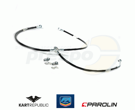 Bild 1 - Bremsleitung  KR/FA-KART   Typ: KZ-vorne    System: PAROLIN  inkl. Hohlschrauben