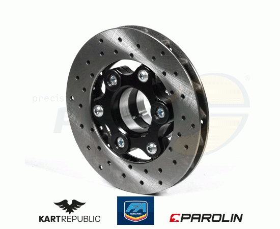 Bild 1 - Bremsscheibe hinten  ''KZ''  KR/FA-KART    Modell: PAROLIN  komplett