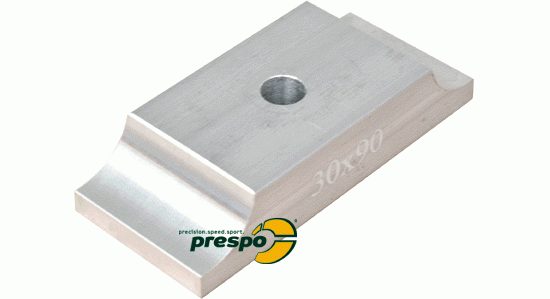 Bild 1 - Klammer Motorbock  (kurz)     30 x 92mm   silber eloxiert