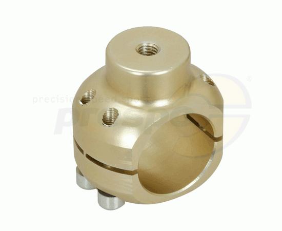 Bild 1 - Rohrklemme Aluminium     30mm   Farbe: magnesium eloxiert