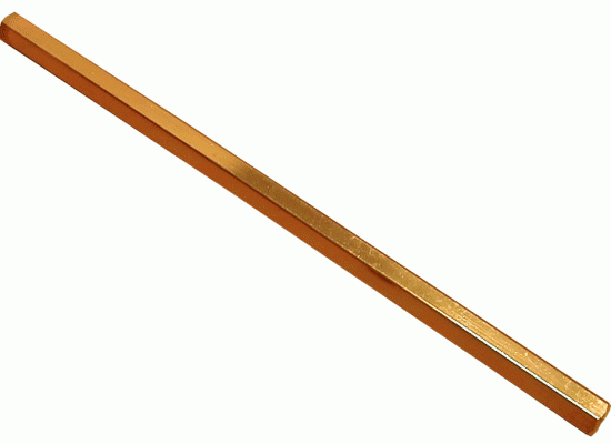 Bild 1 - Schaltstange Aluminium gold eloxiert   Lnge: 495mm