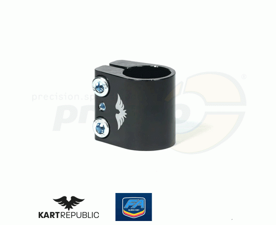 Bild 1 - Klemme Stabilisator       KR/FA-KART  schwarz eloxiert