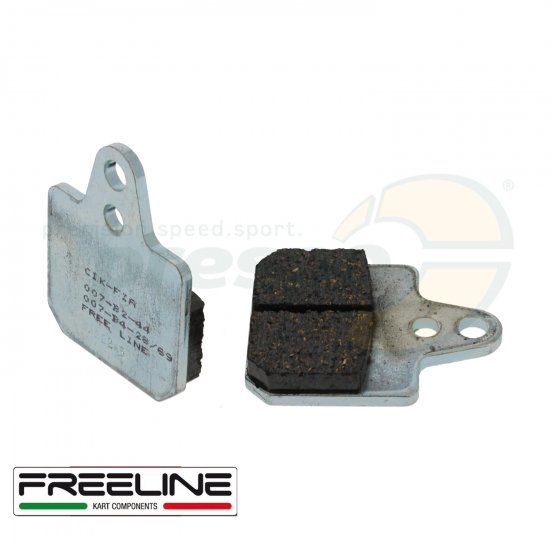 Bild 1 - Bremsbelag (Satz) FREE-LINE   RR-125    40x38mm    Farbe:  silber