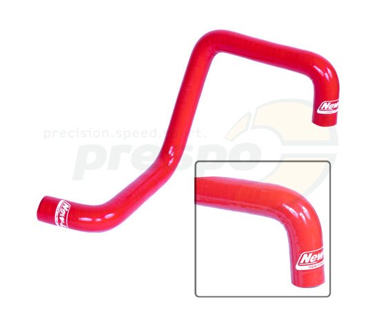 Bild 1 - Khlwasserschlauch SILIKON  NEW-LINE   4-Fachbogen    Farbe: rot
