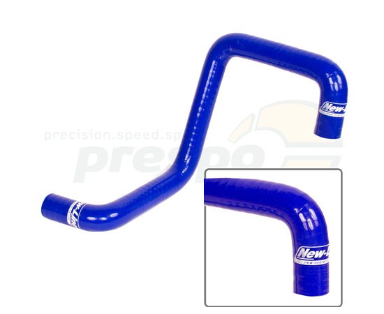 Bild 1 - Khlwasserschlauch SILIKON  NEW-LINE   4-Fachbogen    Farbe: blau