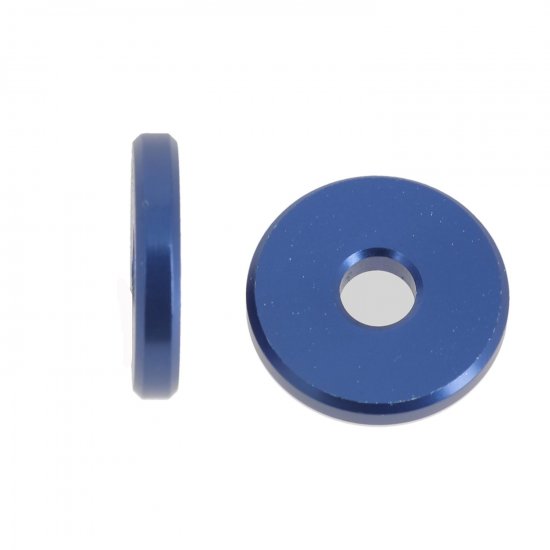 Bild 1 - U-Scheibe Aluminium  : 30mm  Dicke: 5mm   blau eloxiert