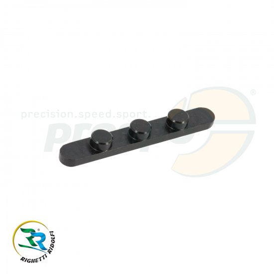 Bild 1 - Pafeder mit 3 Stiften   Abstand: 30mm   Hhe: 3,5mm   -Stifte 7,4mm