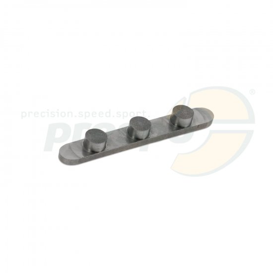 Bild 1 - Pafeder mit 3 Stiften   Abstand: 34mm   Hhe: 3,0mm   -Stifte 7,4mm