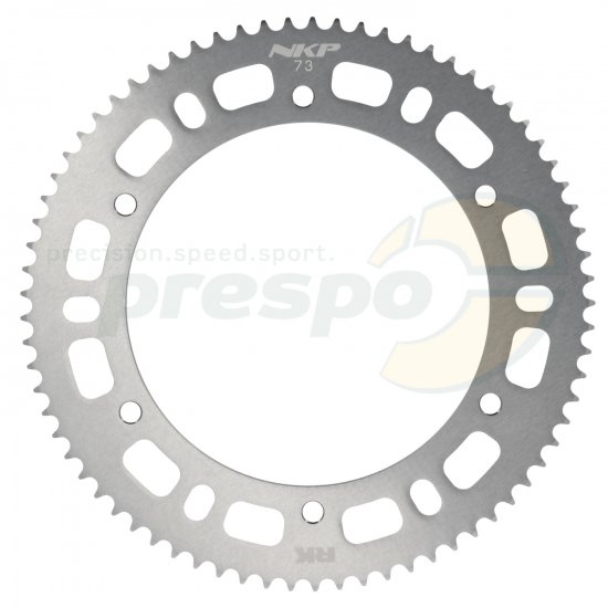 Bild 1 - Kettenrad Aluminium HQ  Typ 219   Z 73          Farbe: matt-silber eloxiert