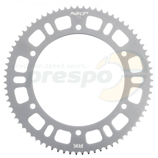 Bild 1 - Kettenrad Aluminium HQ  Typ 219   Z 75          Farbe: matt-silber eloxiert