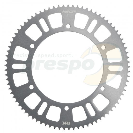 Bild 1 - Kettenrad Aluminium HQ  Typ 219   Z 81          Farbe: matt-silber eloxiert