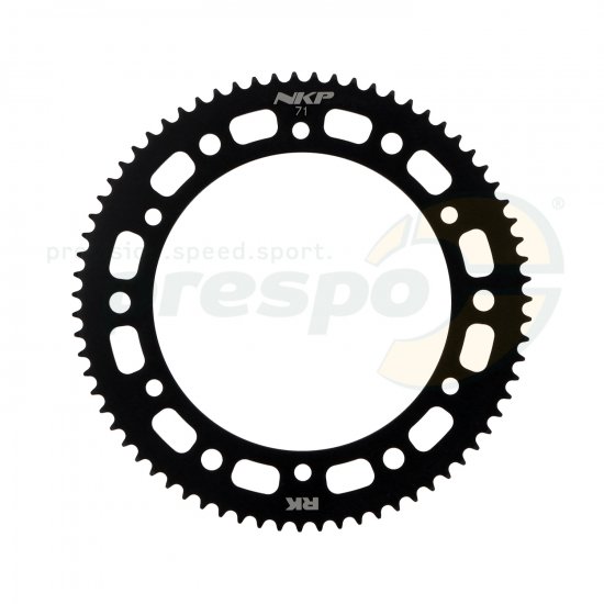 Bild 1 - Kettenrad Aluminium HQ  Typ 219   Z 71          Farbe: schwarz eloxiert