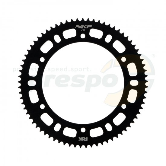 Bild 1 - Kettenrad Aluminium HQ  Typ 219   Z 73          Farbe: schwarz eloxiert