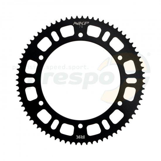 Bild 1 - Kettenrad Aluminium HQ  Typ 219   Z 75          Farbe: schwarz eloxiert