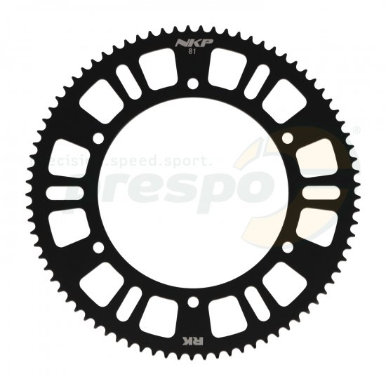 Bild 1 - Kettenrad Aluminium HQ  Typ 219   Z 81          Farbe: schwarz eloxiert