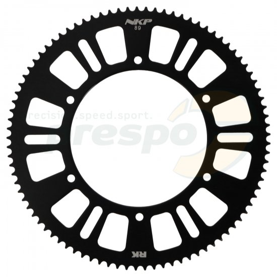 Bild 1 - Kettenrad Aluminium HQ  Typ 219   Z 89          Farbe: schwarz eloxiert