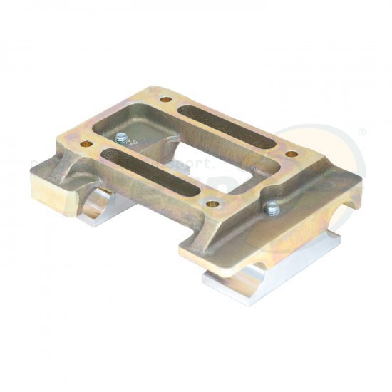 Bild 1 -  Motorbock Magnesium einteilig light  30 x 90mm  komplett mit Bohrungen IAME  flach 0�