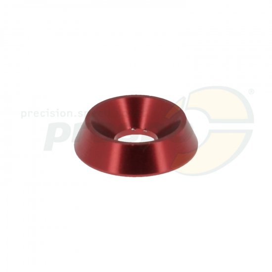 Bild 1 - AL U-Scheibe fr SK-Schraube M6   18x6mm  Farbe: rot eloxiert