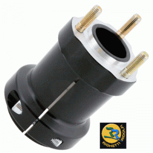 -Radstern Aluminium 50x95mm    Farbe: schwarz eloxiert