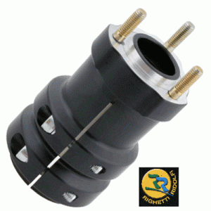 -Radstern Aluminium 50x115mm    Farbe: schwarz eloxiert