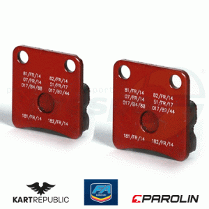 Bremsbelag (Satz) KR/FA-KART  Typ: KZ vorne, MINI       Ausfhrung: rot