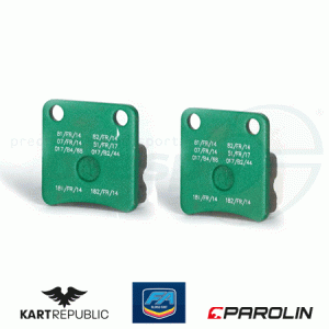Bremsbelag (Satz) KR/FA-KART  Typ: KZ vorne, MINI       Ausfhrung: grn