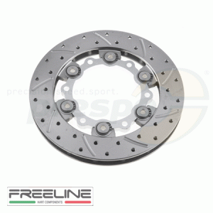 Bremsscheibe hinten FREE-LINE  komplett inkl Adapter und Fhrungsbolzen 