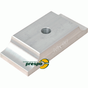 Klammer Motorbock  (kurz)     30 x 92mm   silber eloxiert