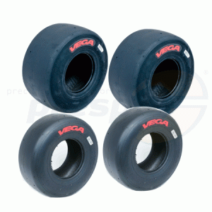 -Reifen Satz Vega    M1 ''CIK-Mini''    Dimension: 4.00/5.00-5