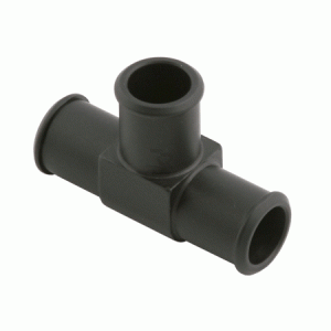 T-Stck fr Thermostat  schwarz eloxiert
