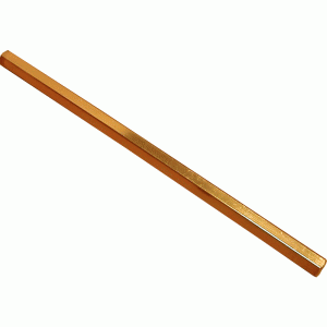 Schaltstange Aluminium gold eloxiert   Lnge: 495mm