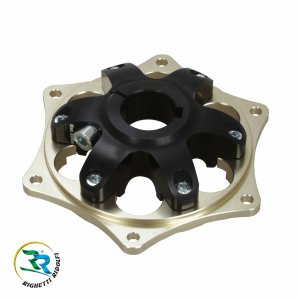 Kettenblattaufnahme Floating  30mm   magnesium/ schwarz eloxiert