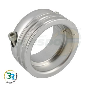 Antriebsrad fr 50mm Achse  Aluminium zweiteilig  silber eloxiert