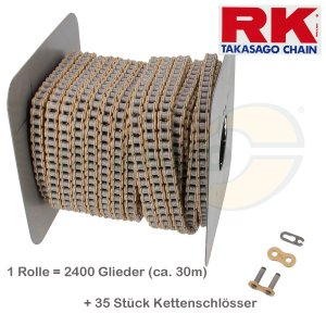Kette RK Typ: 428 GB428MXZ1  komplette Rolle 